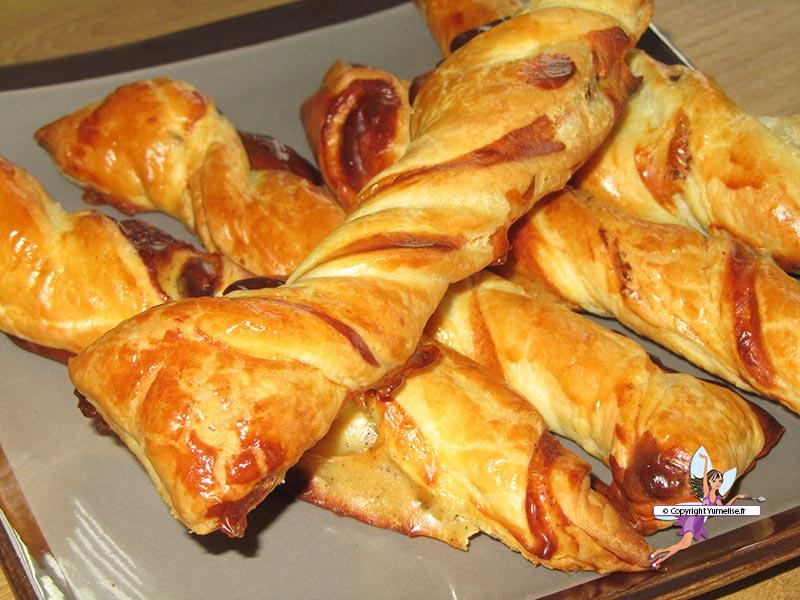 Tortillons de pâte feuilletée au sucre - Recettes de cuisine Ôdélices