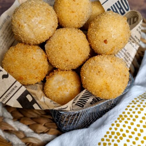 Croquette avec un coeur de fromage