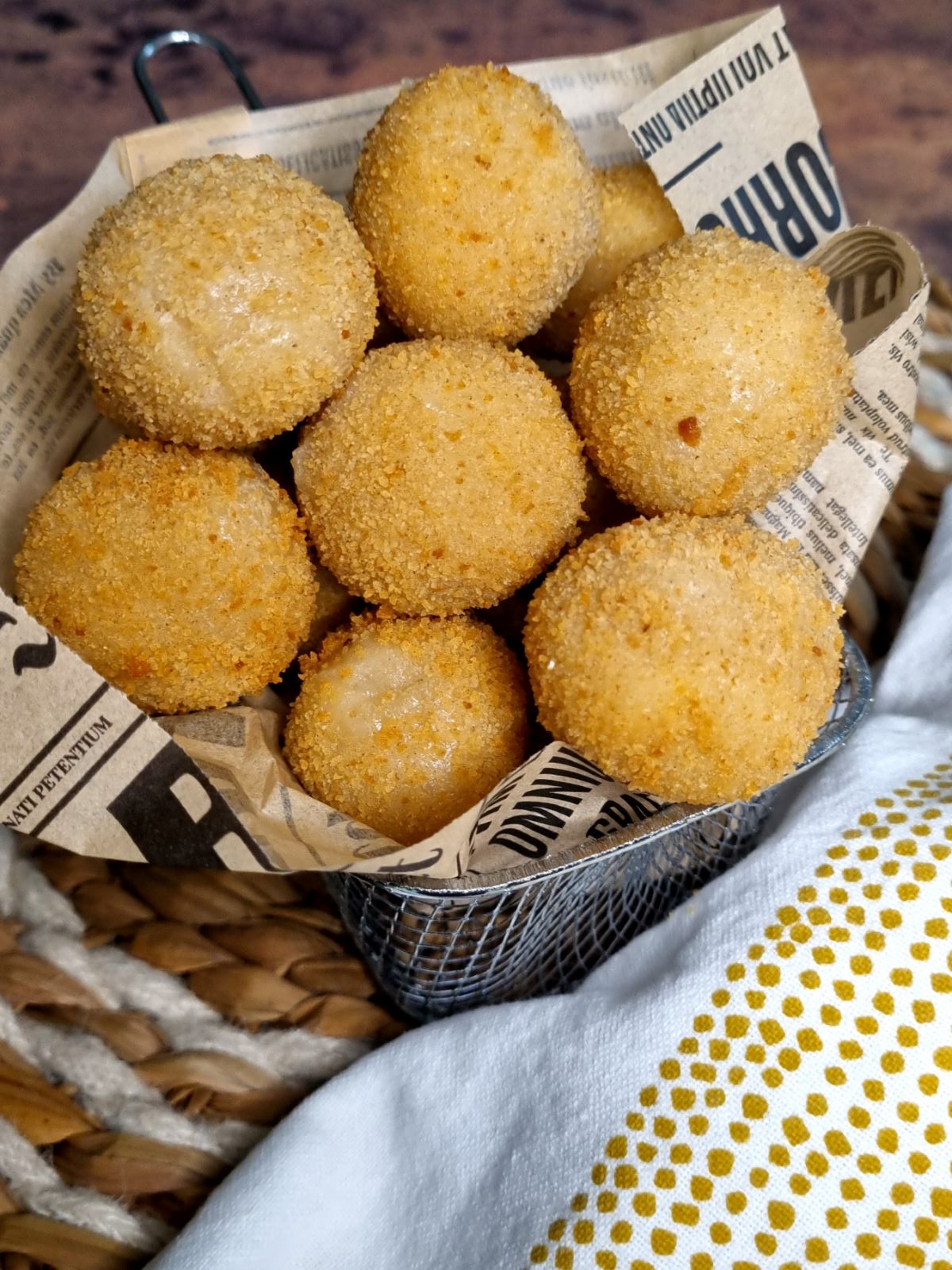 Croquette avec un coeur de fromage