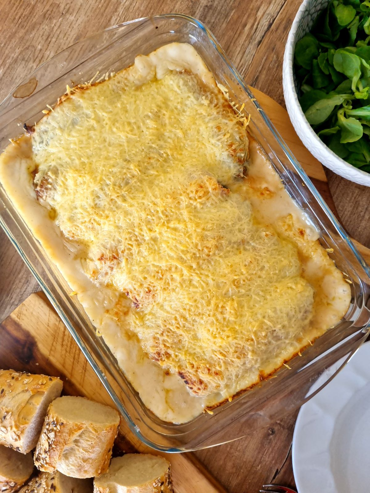 Gratin d'endives au jambon