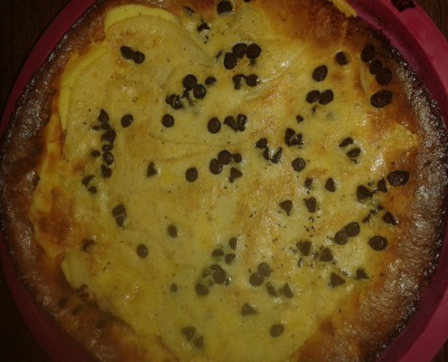 clafoutis poire choco sandy bernasconi