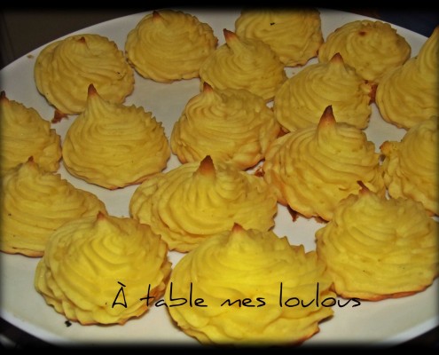 pommes duchesse a table mes loulous