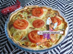 Quiche saumon poireaux