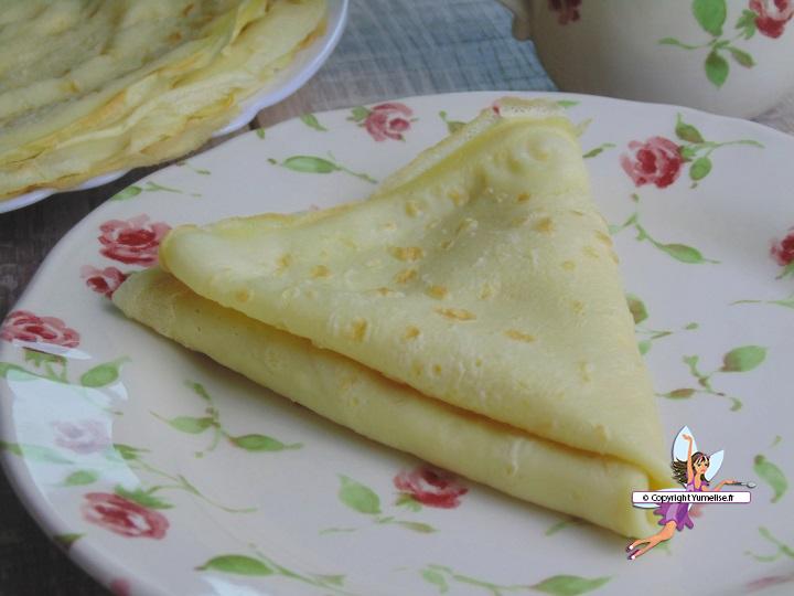 Crêpes à la farine de pois chiche et lait de soja - recette de Chandeleur