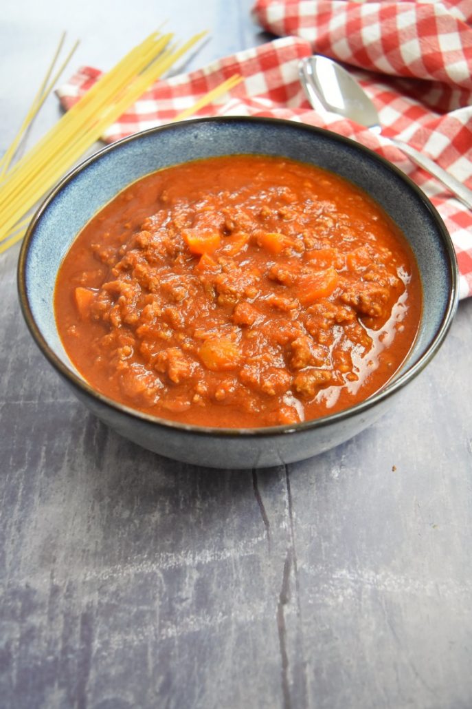 Sauce bolognaise faite au Cookéo