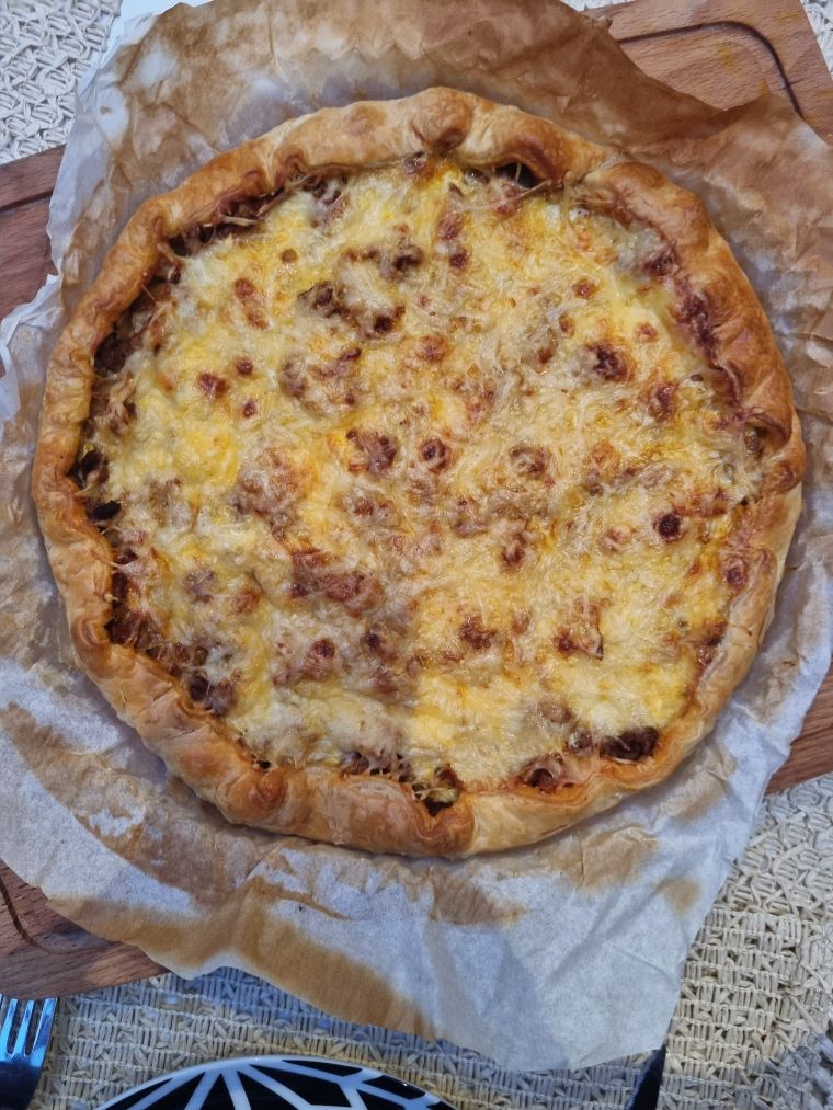 Tarte aux steaks hachés de boeuf