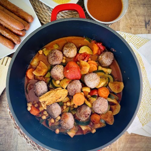 Couscous aux boulettes avec Cookeo