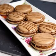 macarons twix chocolat et caramel