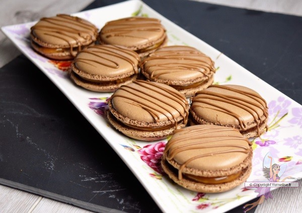 macarons twix chocolat et caramel