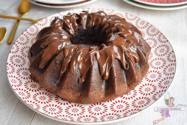 bundt cake au chocolat et à la noisette