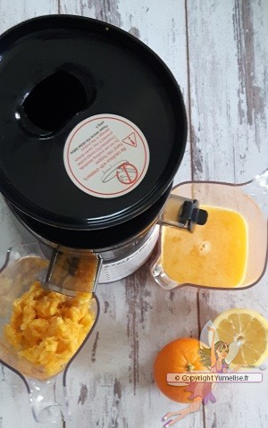 Jus d'orange à l'extracteur de jus