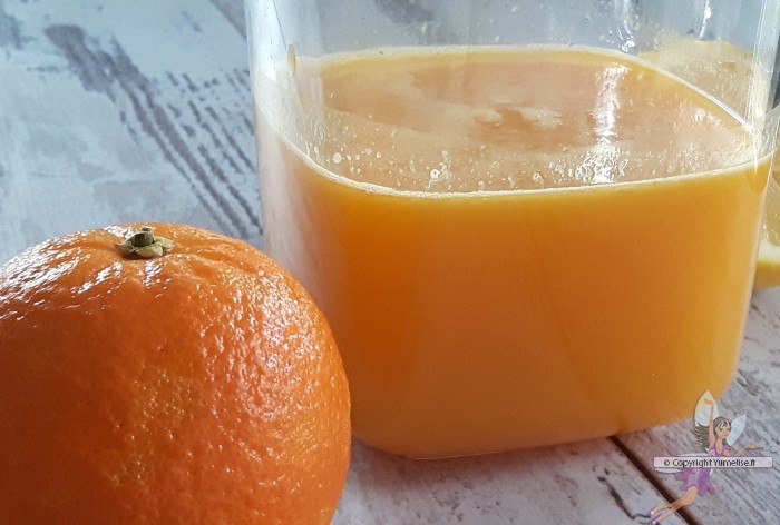 Jus d'orange et citron à l'extracteur de jus - Multivitaminé