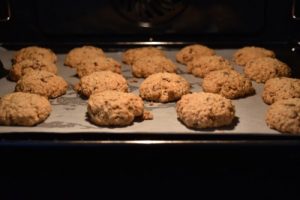 biscuits avoine et pépites de chocolat cuits