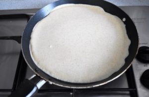 crêpes à la farine d'orge mondé