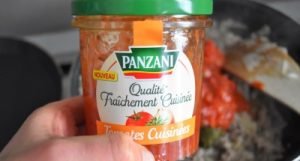 crêpes farcies, sauce tomates Panzani