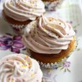 cupcakes à la fraise et au chocolat blanc