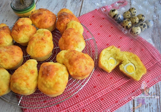 les mini-cakes aux oeufs de caille