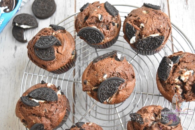 muffins aux biscuits Oreo