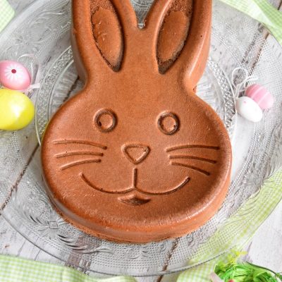 gâteau au chocolat en forme de lapin