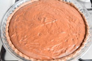 tarte mousse chocolat avant cuisson