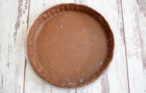 fond sablé de la tarte mousse chocolat