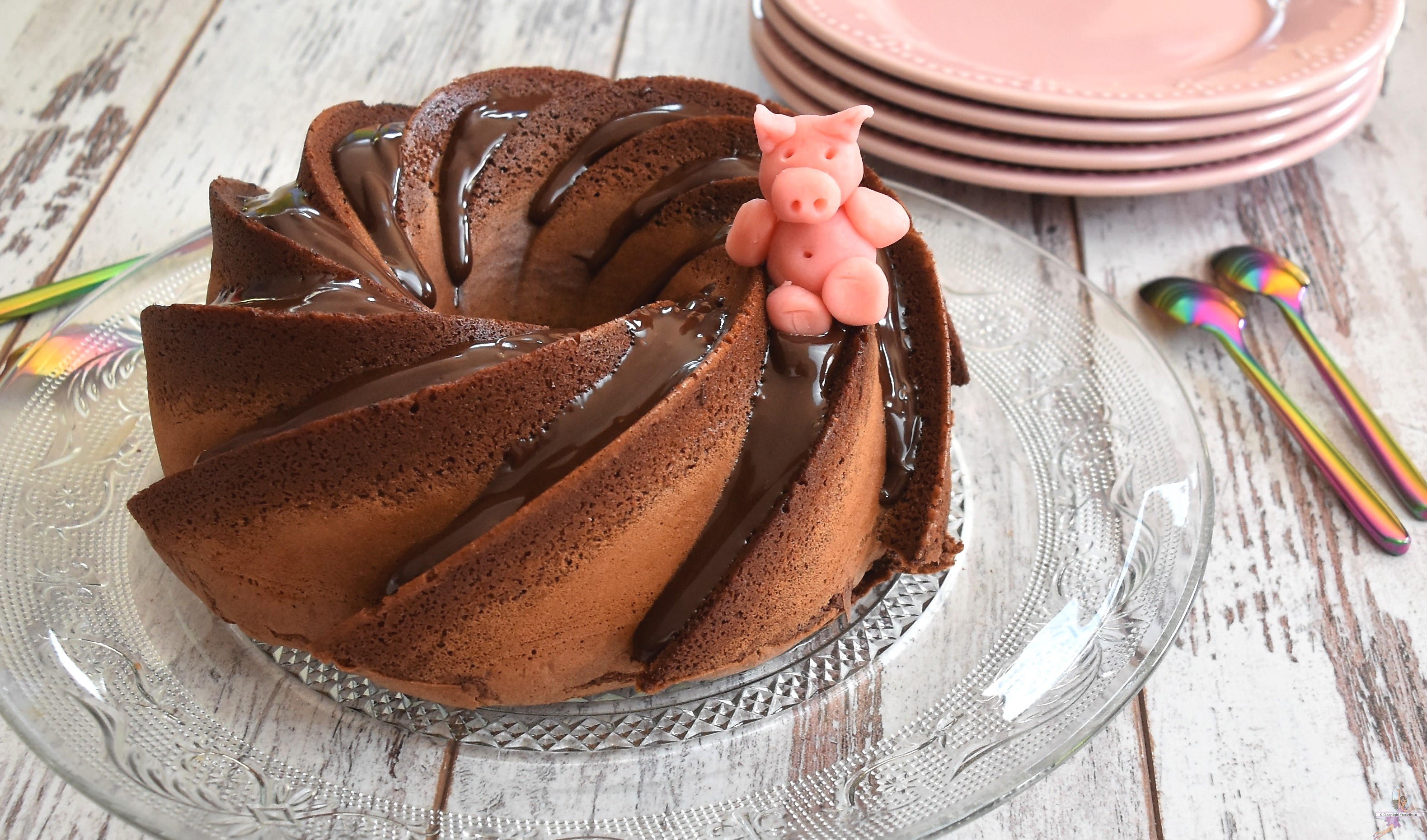 le bundt cake chocolat avec glaçage chocolat