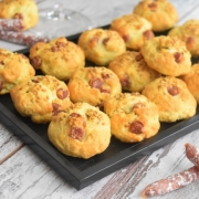 les cookies salés au saucisson sec