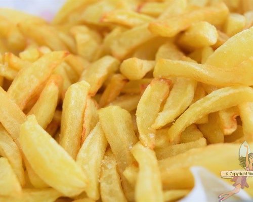 Frites maison à la belge avec des bintjes et de la graisse de boeuf -  Recette par Mamyloumich