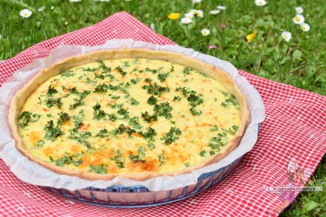 quiche au surimi râpé