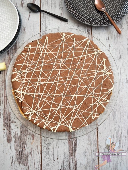 tarte au chocolat et café