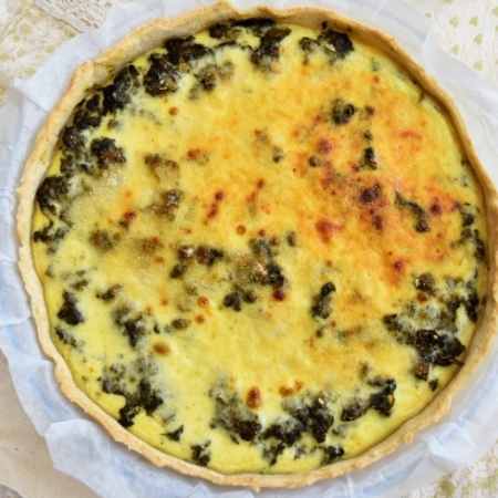 tarte aux épinards et au boeuf haché