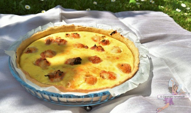 la tarte fine aux noix de saint jacques