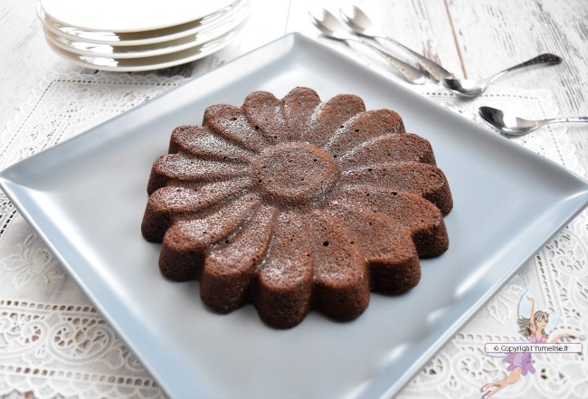 le fondant au chocolat et jaunes d'oeufs