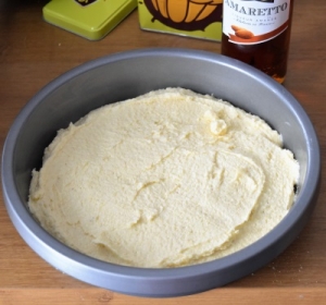 gâteau amande avant cuisson