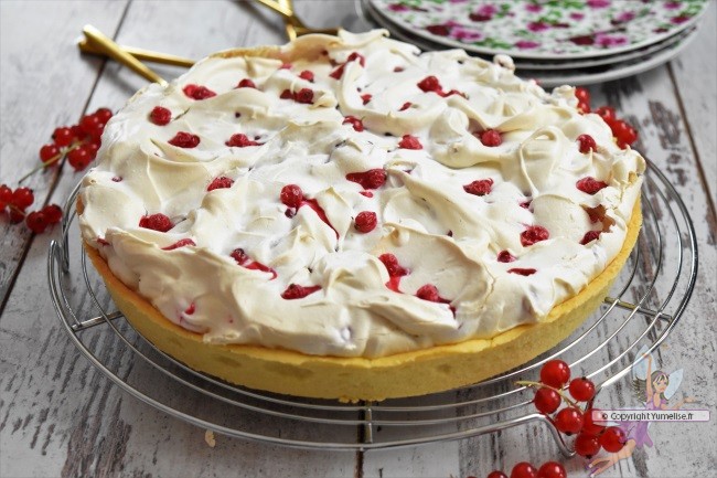 tarte aux groseilles et meringue