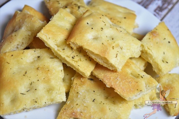 la foccaccia pour l'apéritif