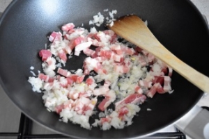 lardons oignons pour piccata