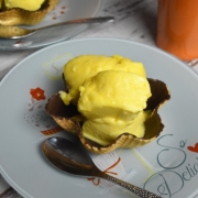 sorbet à la mangue en coupe