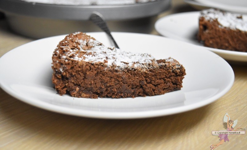 part de gâteau au chocolat