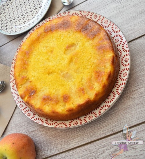 gâteau au yaourt et pommes