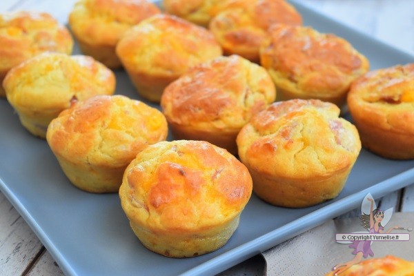 muffins au jambon et au fromage