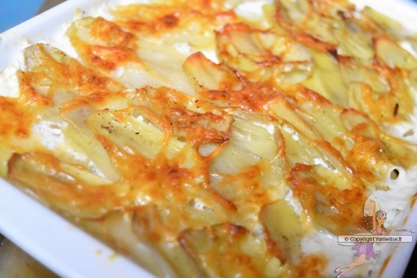 Gratin De Pommes De Terre Aux Lardons Et Fromage Plat