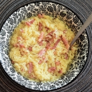 riz et lardons