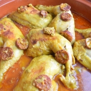 poulet et chorizo en tajine