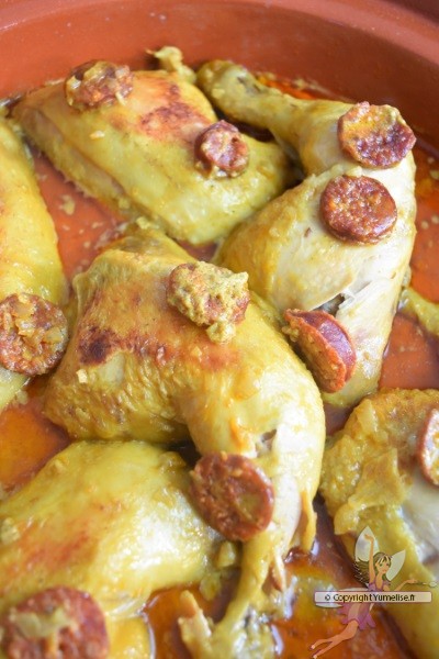 cuisses de poulet en tajine