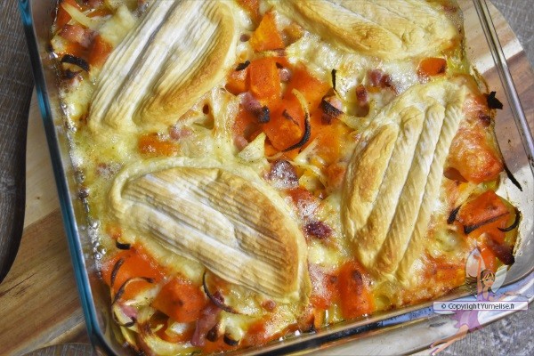 Courgiflette  de courges butternut Tartiflette-et-potimarron