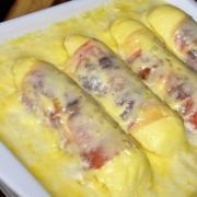 quenelles jambon Gouda et béchamel