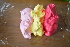 différentes couleurs pour meringues