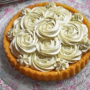 tarte à la pâte de spéculoos et ganache chocolat blanc