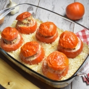 tomates farcies et riz cuits à l'Omnicuiseur